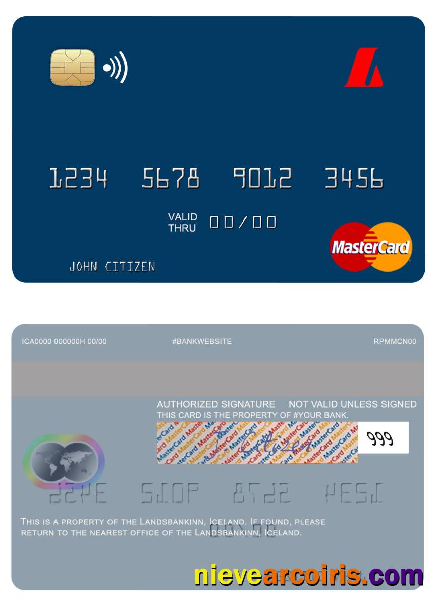 Iceland Landsbankinn mastercard